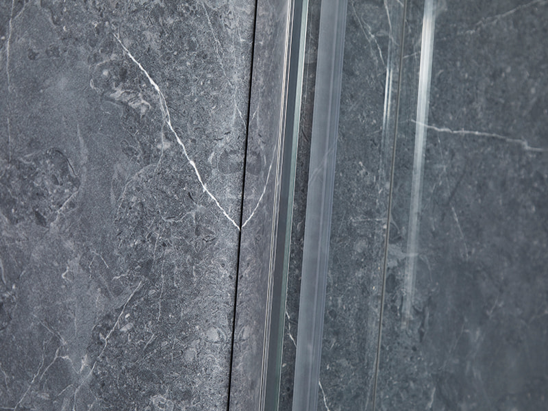 Próifíl Alúmanam SE Chrome Imfhálú Cith Sleamhnáin Do Seomra Folctha Próifíl Alúmanam SE Chrome Imfhálú Cith Sleamhnáin Do Seomra Folctha