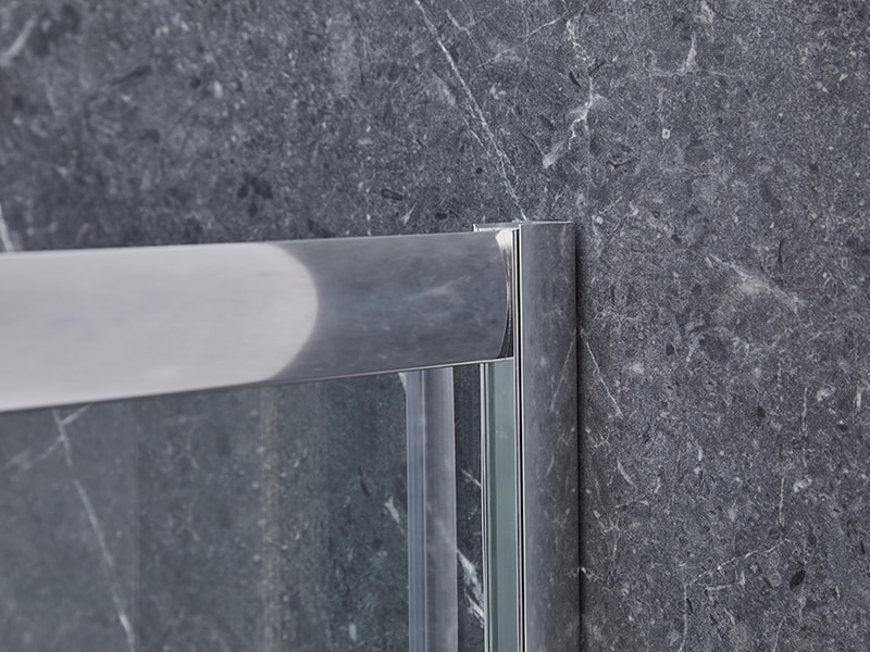 Próifíl Alúmanam SE Chrome Imfhálú Cith Sleamhnáin Do Seomra Folctha Próifíl Alúmanam SE Chrome Imfhálú Cith Sleamhnáin Do Seomra Folctha